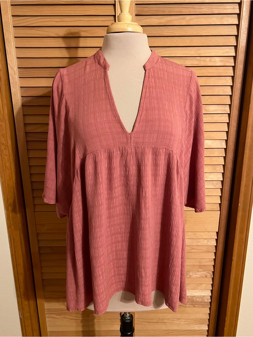 Knox Rose Mauve V-Neck Tunic Top